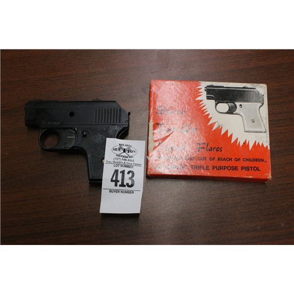 RTS Starter Tear Gas Automatic Single Purpose Pistol - Made in Italy