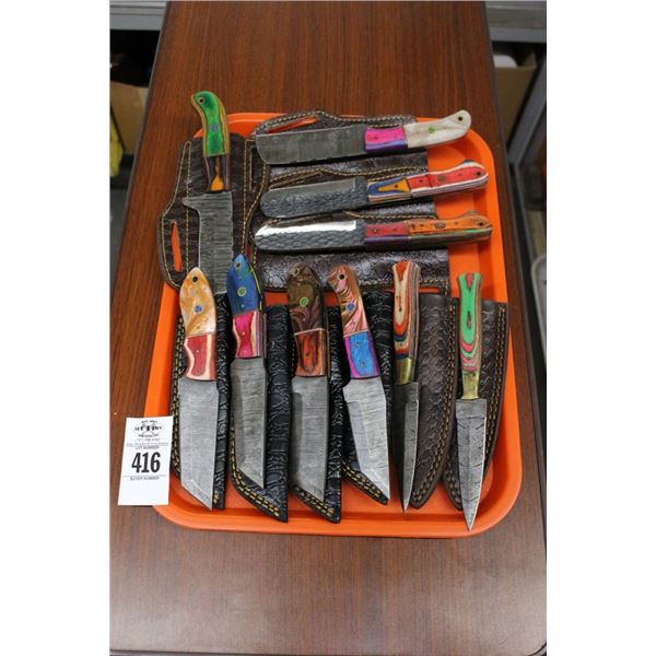 10-Custom Knife w/Sheath - 10 X $