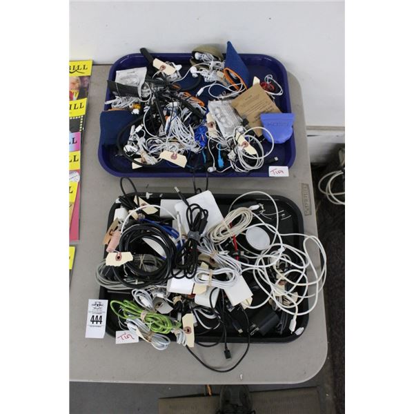 Trays 2 w/Earbuds/Charging Adapters