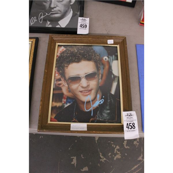 Justin Timberlake Autographed Photo
