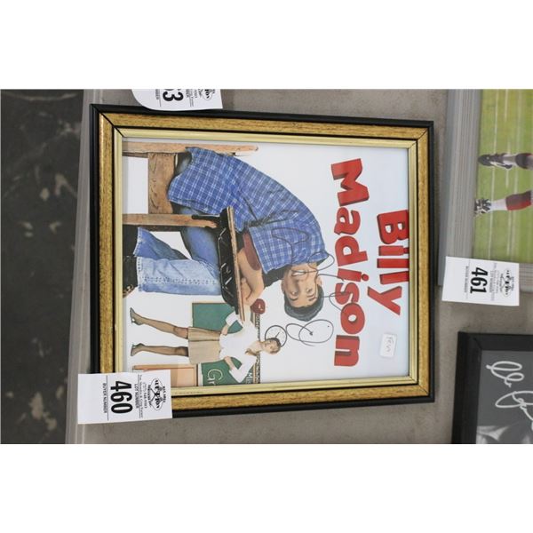 Adam Sandler Billy Madison Framed Autographed Promotion
