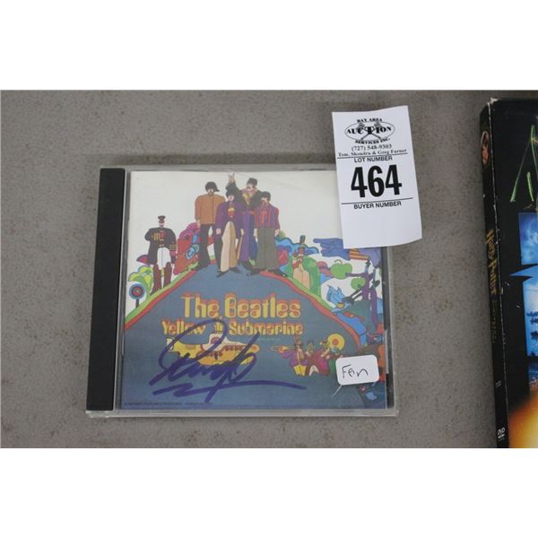Ringo Star Autographed Beatles CD Cover