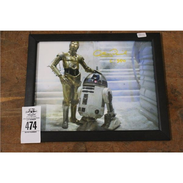 C3PO  Actor Autographed Photo w/R2D2