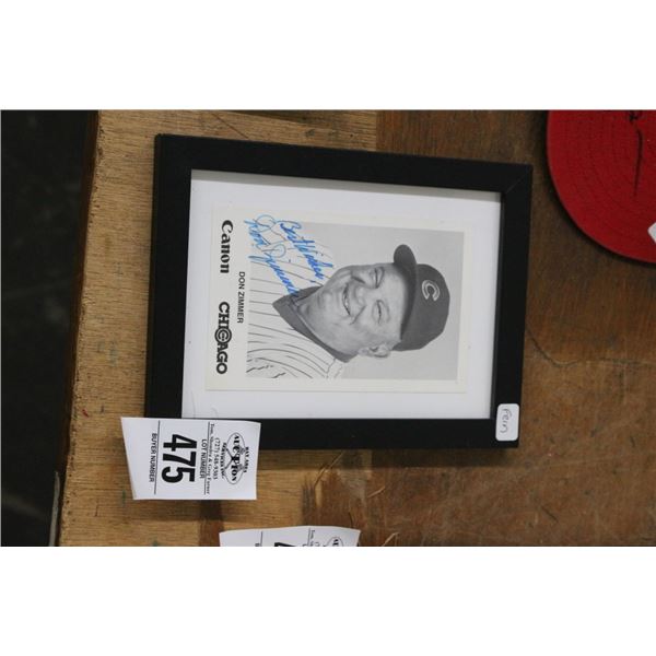 Don Zimmer Autographed Photo