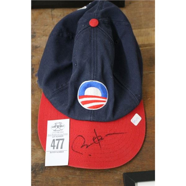 Barack Obama Autographed Baseball Cap