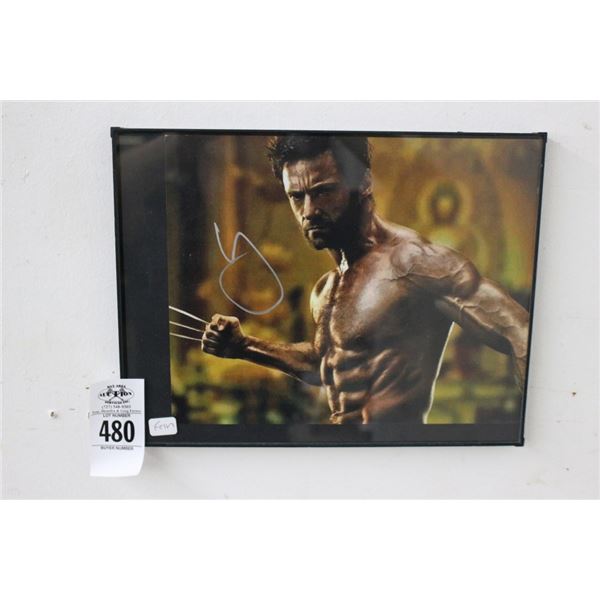 Hugh Jackman Wolverine Autographed Framed Photo