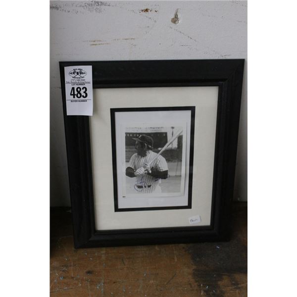 Yogi Berra Autographed Vintage Framed Photo