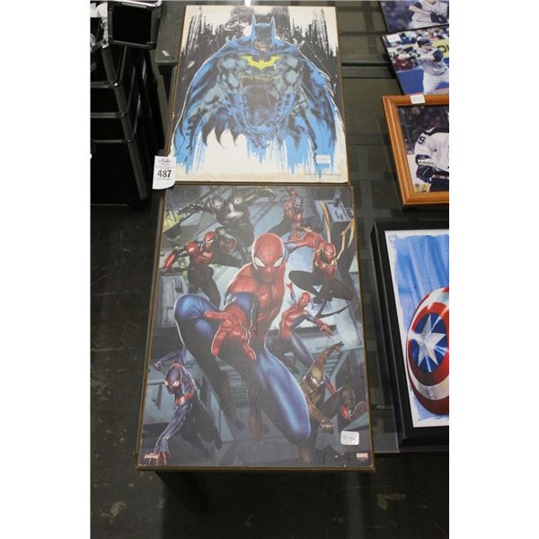 Batman/Spiderman Comic Book Cover Style Wall Art - 2
