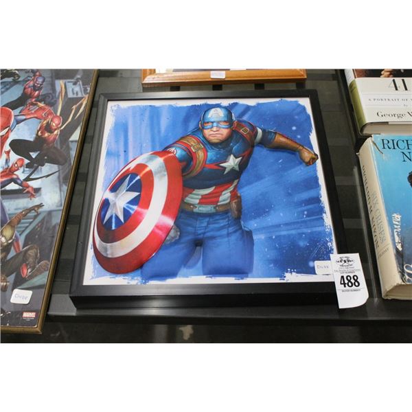 Captain America Framed Wall Art