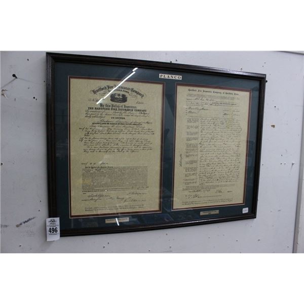 President Abraham Lincoln, General Robert E. Lee Framed Letters