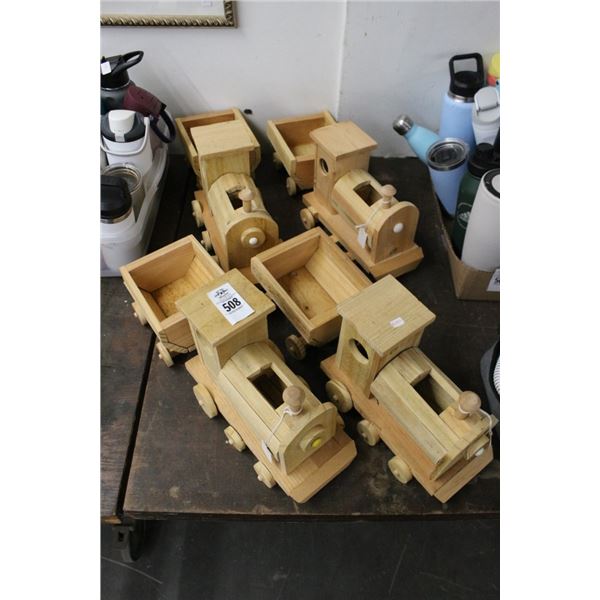 Wooden Trains - 5 Pc.