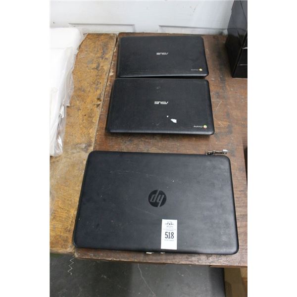 HP/Asus  Laptop Computers 5 - No Adapters/Hard Drive