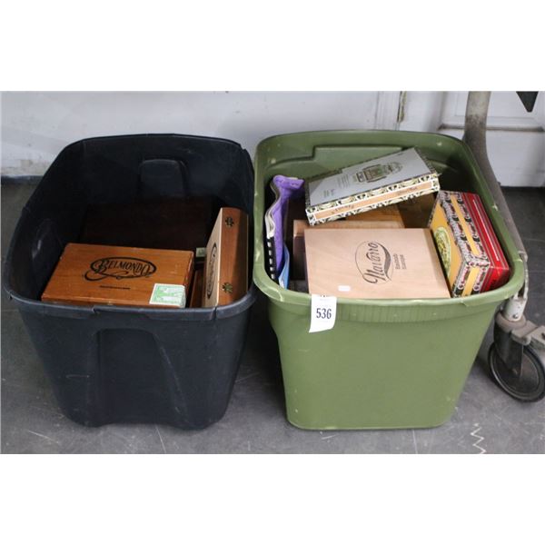Asst. Cigar Boxes - 2 Bins
