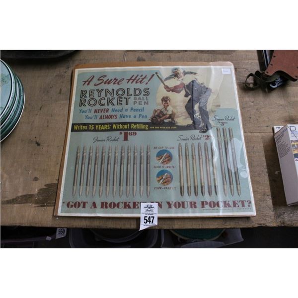 Reynolds Rocket Ball Pen Promotion