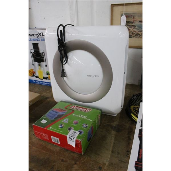 Tent, Knife Stand, Coway Ionizer