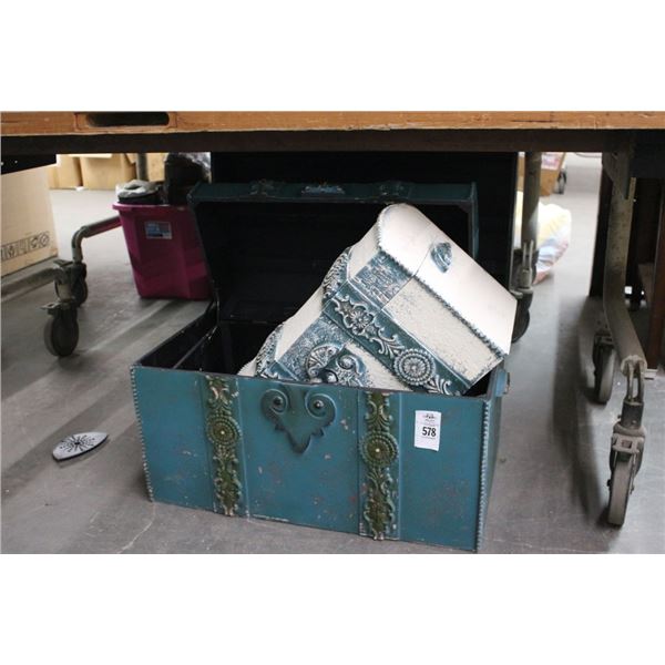 Blue Trunks Nesting Set of 3