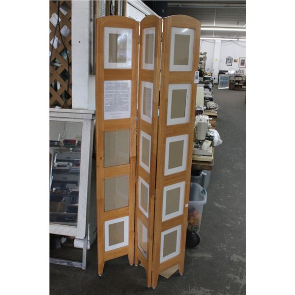 Photo Frame 3 Panel Privacy Screen