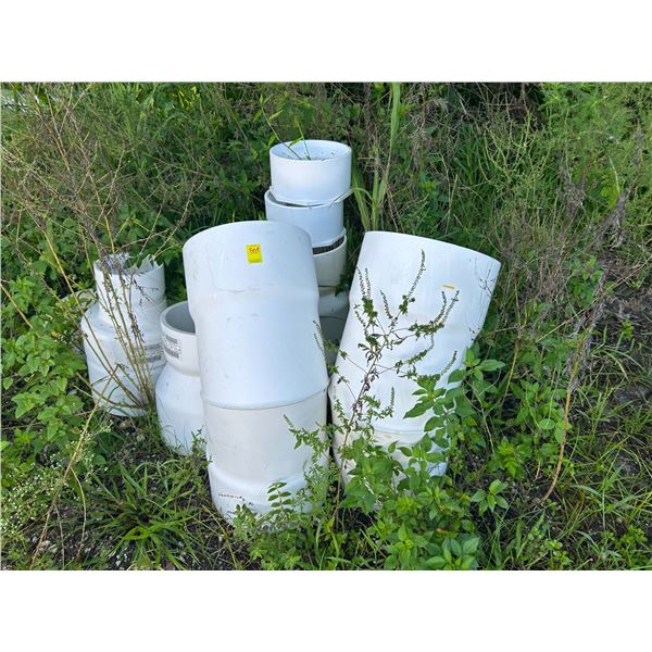 Large Asst PVC Pipes, Fittings Throughout Yard *Must be removed by 8/21/26 by appt and show proof of