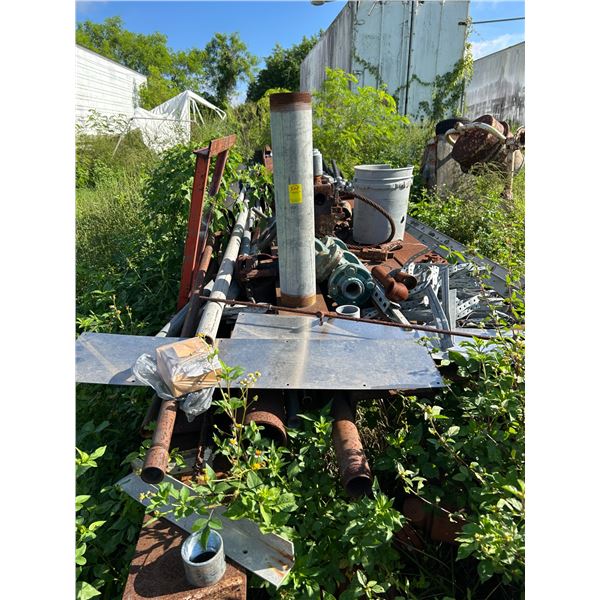 Steel Stock, I-Beams, Pipes on Stand *Must be removed by 8/21/26 must provide proof of insurance