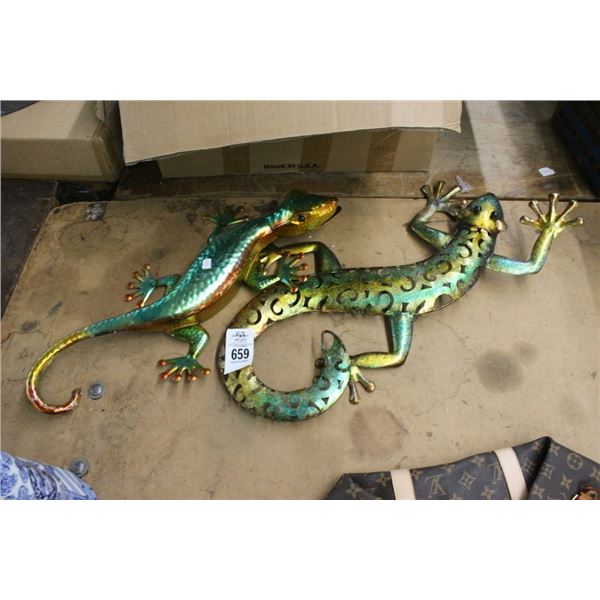 Metal Gecko Wall Art - 2