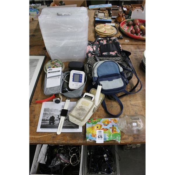BP Monitor, Purses, Watches, Portable Speaker