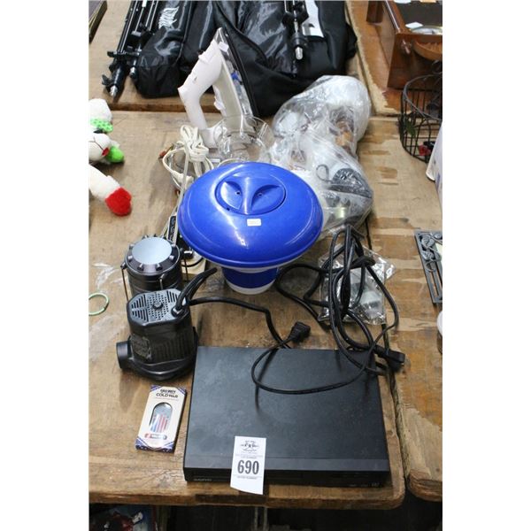 Lighting, Clothes Iron, Air Pumps, Dog Tag, Disc Player