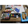 Image 2 : Monopoly, Asst. Craft Items, Paints, Basket w/Car Chargers