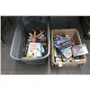 Image 1 : Bins 2 w/Asst. Books/DVD Movies