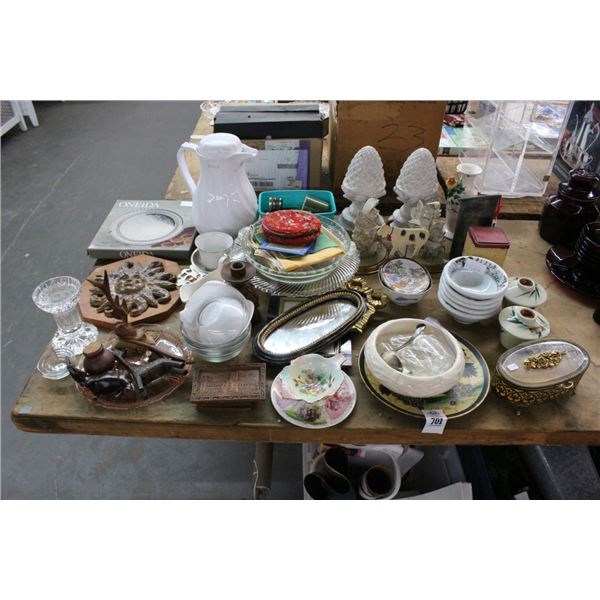 Asst. Home Décor, Figurines, Tableware