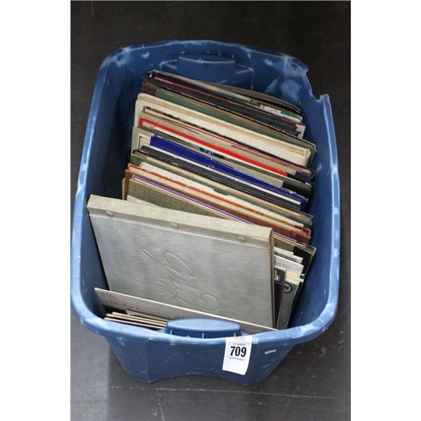 Bin w/Vintage Vinyl Music