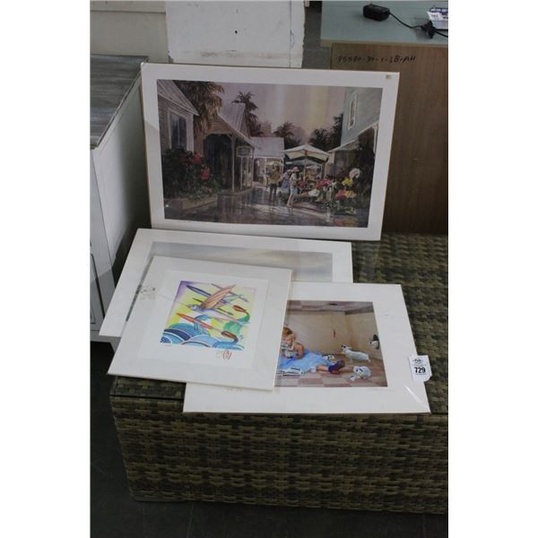 Artist Signed/Framed Unframed Artwork - 4