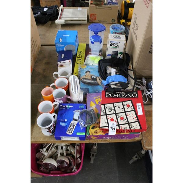 Board Games, Tire Tube, Track Phone, Cell Phone, TV Antenna, Mugs