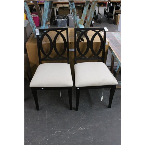 New Cooper Ebony Dining Chairs - Pair