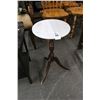 Image 1 : Mahogany Base Marble Top Round Bombay Table