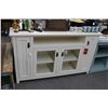 Image 2 : New Popular Tall Bone Glass Door Console