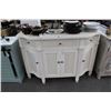 Image 1 : Distressed White Sideboard Cabinet