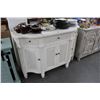 Image 2 : Distressed White Sideboard Cabinet