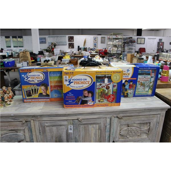 3-Hooked On Phonics Educational Set - 3 X $