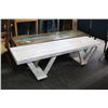 Image 3 : 2-Distressed Hall Benches - 2 X $