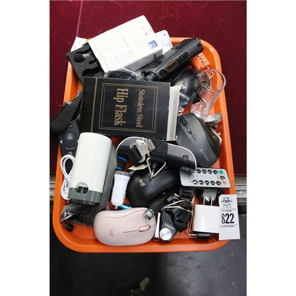 Hip Flask, Computer Mouses, Walkie Talkies, Computer Items