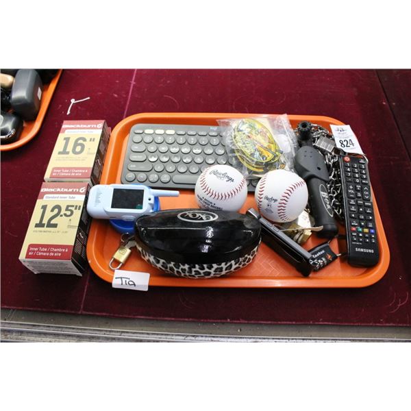 Bass Shirt Patches, Baseballs, Intertubes, Electronics, Locking Chain