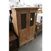Image 2 : Vintage Primative 2 Door Cabinet w/Wood/Iron Door From India