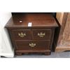 Image 1 : Mahogany Brass Trim Nightstand