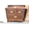 Image 2 : Mahogany Brass Trim Nightstand