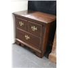 Image 3 : Mahogany Brass Trim Nightstand
