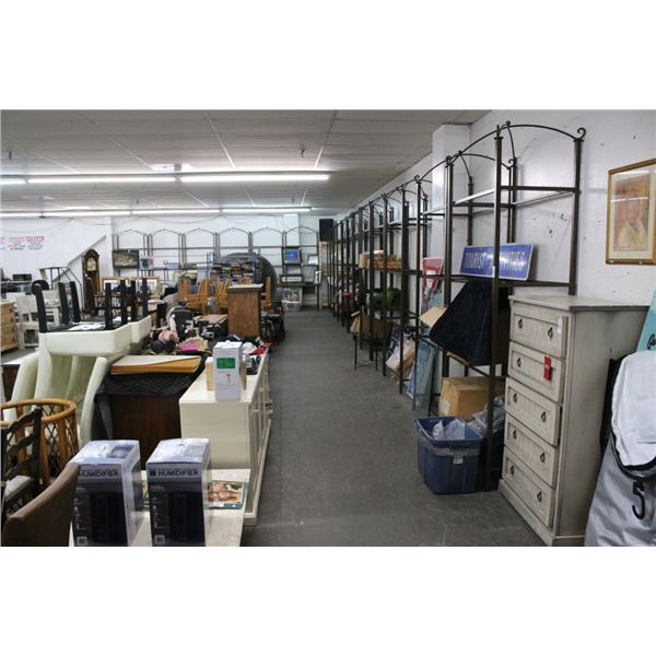 18-9' Metal 4 Tier Shelf Unit - 18 X $