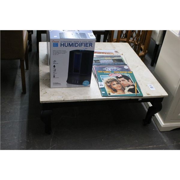 Mocha Base Marble Base Large Coffee Table