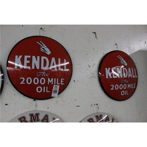 Kendall Oil Signs - 2
