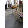 Image 1 : Vintage Iron Patio Round Dining Table w/4 Chairs - No Seat Pads or Table Glass