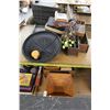 Image 1 : Wooden Baskets, Décor Items Top/Bottom Shelf